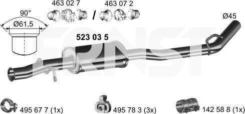 ERNST 523035 - Silenziatore centrale autozon.pro