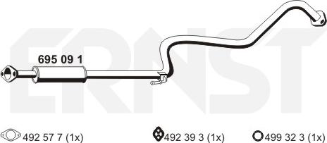 ERNST 695091 - Silenziatore centrale autozon.pro