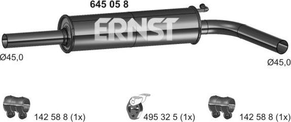 ERNST 645058 - Silenziatore centrale autozon.pro