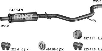 ERNST 645249 - Silenziatore centrale autozon.pro