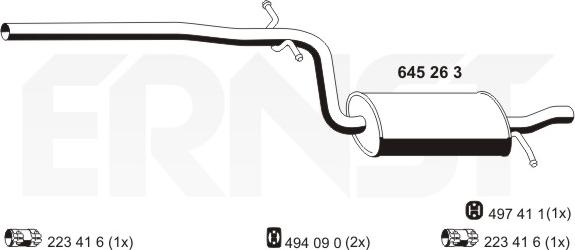 ERNST 645263 - Silenziatore centrale autozon.pro