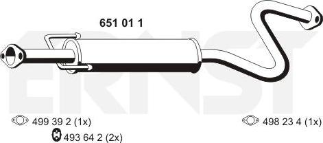 ERNST 651011 - Silenziatore centrale autozon.pro