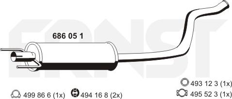 ERNST 686051 - Silenziatore centrale autozon.pro