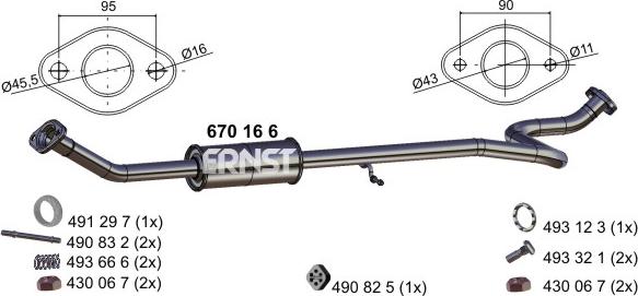 ERNST 670166 - Silenziatore centrale autozon.pro