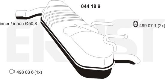 ERNST 044189 - Silenziatore posteriore autozon.pro