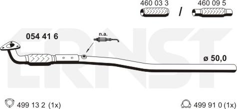 ERNST 054416 - Tubo gas scarico autozon.pro