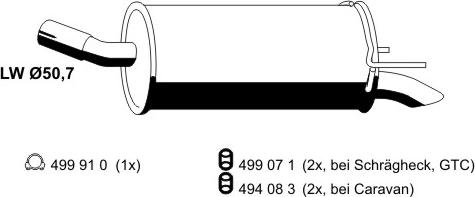 ERNST 054249 - Silenziatore posteriore autozon.pro