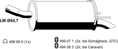 ERNST 054201 - Silenziatore posteriore autozon.pro