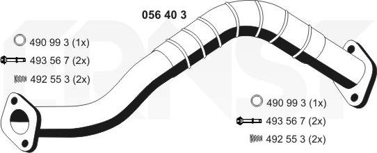 ERNST 056403 - Tubo gas scarico autozon.pro