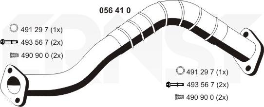 ERNST 056410 - Tubo gas scarico autozon.pro