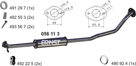 ERNST 056113 - Silenziatore centrale autozon.pro