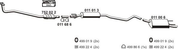 ERNST 050176 - Impianto gas scarico autozon.pro