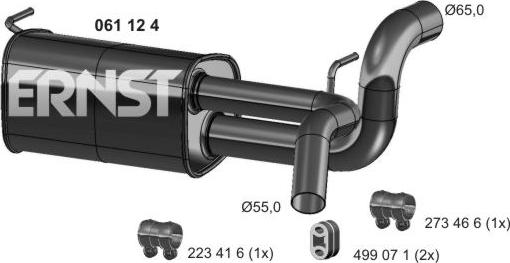 ERNST 061124 - Silenziatore posteriore autozon.pro