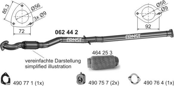 ERNST 062442 - Tubo gas scarico autozon.pro