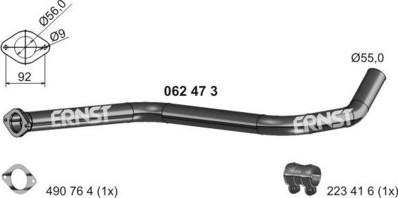 ERNST 062473 - Tubo gas scarico autozon.pro