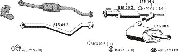 ERNST 090154 - Impianto gas scarico autozon.pro