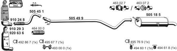 ERNST 080256 - Impianto gas scarico autozon.pro