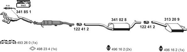 ERNST 030958 - Impianto gas scarico autozon.pro