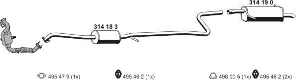 ERNST 031669 - Impianto gas scarico autozon.pro