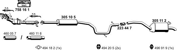 ERNST 031366 - Impianto gas scarico autozon.pro