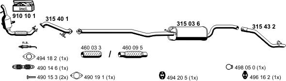 ERNST 031767 - Impianto gas scarico autozon.pro