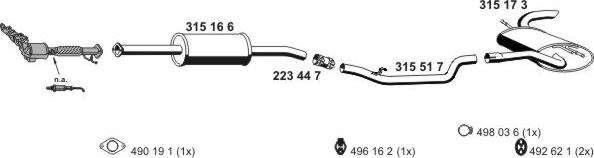 ERNST 031768 - Impianto gas scarico autozon.pro