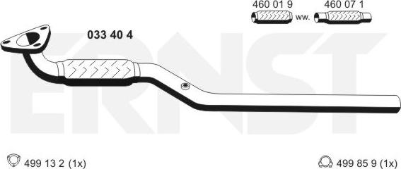 ERNST 033404 - Tubo gas scarico autozon.pro