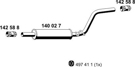 ERNST 140027 - Silenziatore centrale autozon.pro