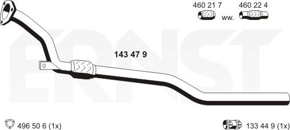 ERNST 143479 - Tubo gas scarico autozon.pro