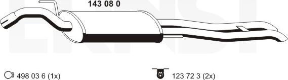 ERNST 143080 - Silenziatore posteriore autozon.pro