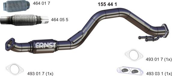 ERNST 155441 - Tubo gas scarico autozon.pro