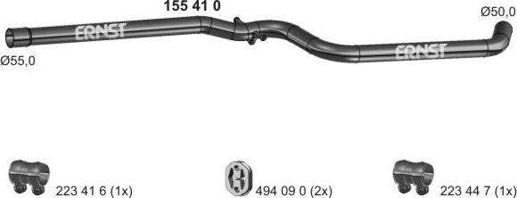 ERNST 155410 - Tubo gas scarico autozon.pro