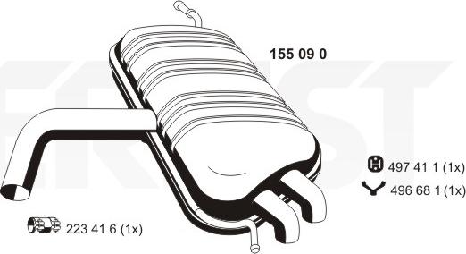 ERNST 155090 - Silenziatore posteriore autozon.pro