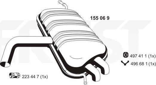 ERNST 155069 - Silenziatore posteriore autozon.pro