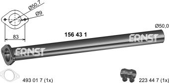 ERNST 156431 - Tubo gas scarico autozon.pro