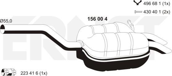 ERNST 156004 - Silenziatore posteriore autozon.pro