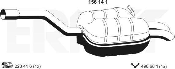 ERNST 156141 - Silenziatore posteriore autozon.pro