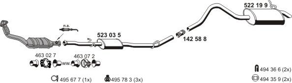 ERNST 100552 - Impianto gas scarico autozon.pro