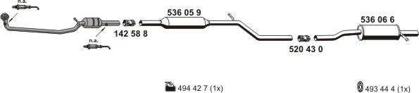 ERNST 100569 - Impianto gas scarico autozon.pro