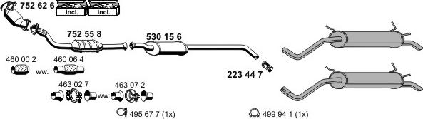 ERNST 100384 - Impianto gas scarico autozon.pro