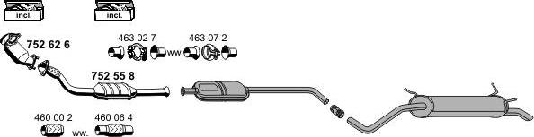 ERNST 100244 - Impianto gas scarico autozon.pro