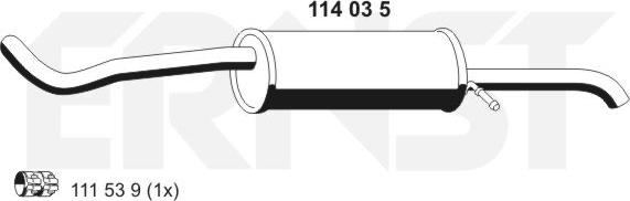 ERNST 114035 - Silenziatore posteriore autozon.pro