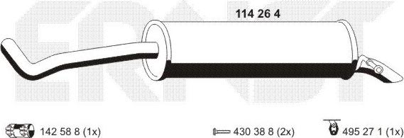 ERNST 114264 - Silenziatore posteriore autozon.pro