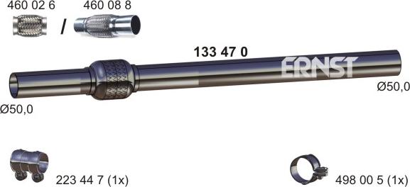 ERNST 133470 - Tubo gas scarico autozon.pro