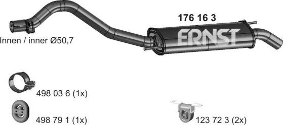ERNST 176163 - Silenziatore posteriore autozon.pro