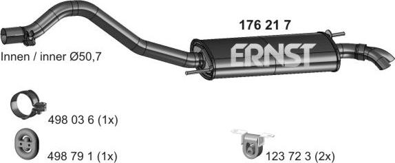 ERNST 176217 - Silenziatore posteriore autozon.pro