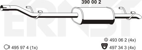 ERNST 390002 - Silenziatore centrale autozon.pro