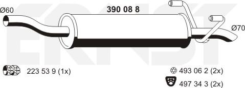 ERNST 390088 - Silenziatore centrale autozon.pro