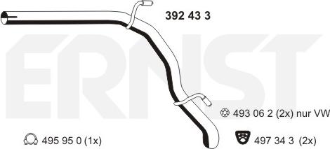 ERNST 392433 - Tubo gas scarico autozon.pro