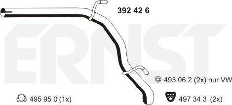 ERNST 392426 - Tubo gas scarico autozon.pro